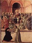 Fra Filippo Lippi Canvas Paintings - Madonna and Child with Saints and a Worshipper